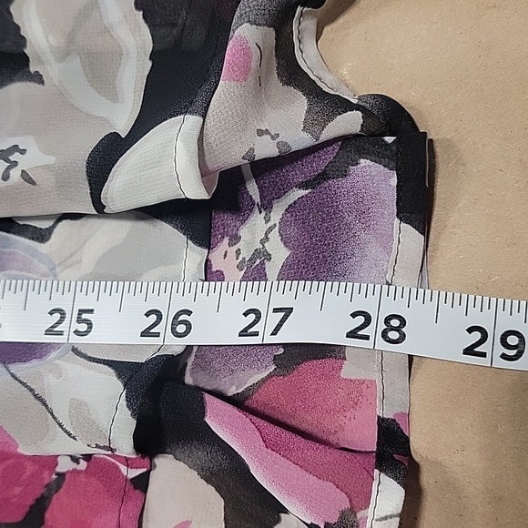 Joie Size S Multi-Color Floral Pintuck Loose Flowy Top, Excellent Used Condition - Picture 11 of 13